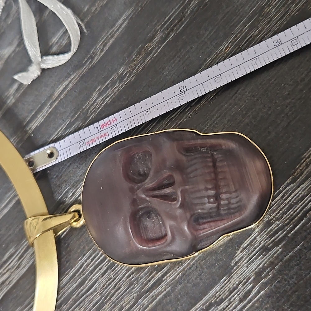 Charles Albert Purple Skull Necklace - Picture 5 of 5